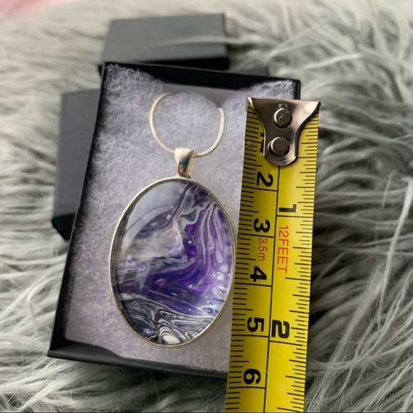 🌸HOST PICK🌸 Handmade Fluid Art Necklace- Pathway - Picture 3 of 5